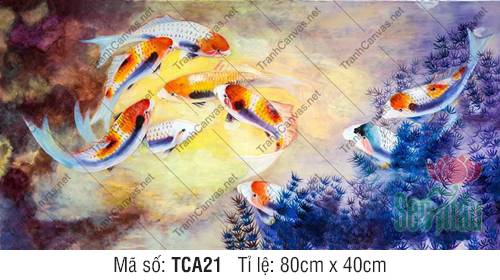 Bức Tranh Cửu Ngư Quần Hội TCA21, Hình Ảnh Cá Chép