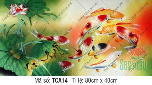 Tranh Cửu Ngư TCA14, Tranh Cá Chép Trong Phong Thủy