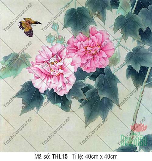 Tranh Hoa Bướm THL15, Tranh Hình Bông Hoa