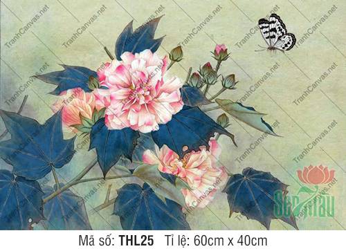 Tranh Hoa Cánh Bướm THL25, Tranh Hoa Nghệ Thuật
