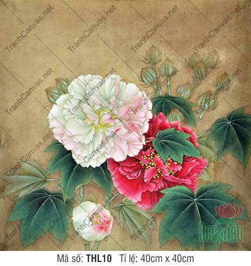 Tranh Hoa Đẹp Treo Tường THL10, Tranh Hoa Đẹp Nhất