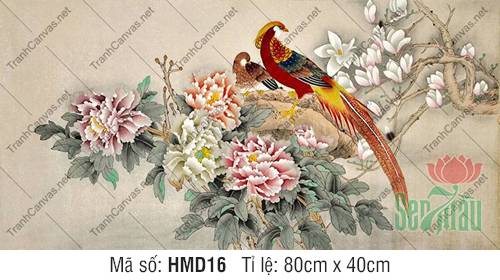 Hình Hoa Mẫu Đơn Đẹp HMD16, Tranh Hoa Mẫu Đơn Đẹp