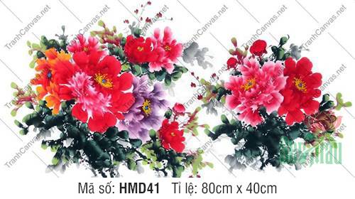 Hình Hoa Mẫu Đơn Đẹp HMD41, Tranh Vẽ Hoa Mẫu Đơn
