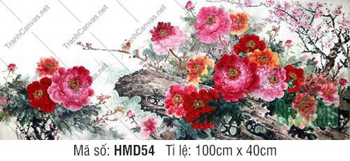 Tranh Hoa Mẫu Đơn Đẹp Nhất HMD54, Hình Hoa Mẫu Đơn