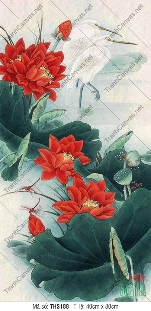 Hình Ảnh Hoa Sen THS188, Tranh Hoa Sen Nghệ Thuật