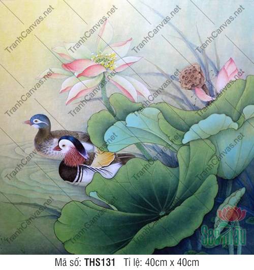 Hình Hoa Sen Nghệ Thuật THS131, Tranh Hình Hoa Sen