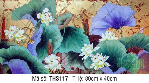 Tranh Hình Hoa Sen THS117, Hình Hoa Sen Siêu Đẹp