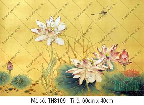 Tranh Hoa Sen THS109, Hình Bông Hoa Sen Đẹp