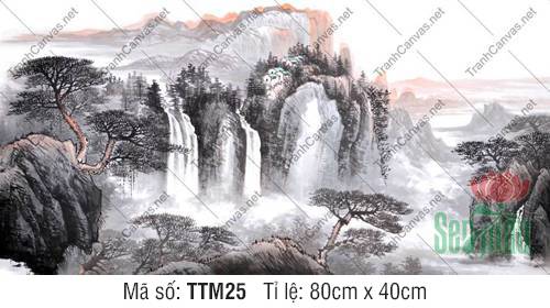 Mua Tranh Thủy Mặc TTM25, Tranh Thủy Mặc Đẹp Nhất