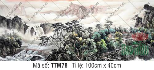 Tranh Thủy Mặc Cổ TTM78, Tranh Thủy Mặc Phong Cảnh