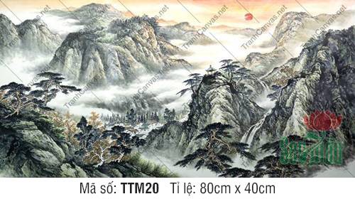 Tranh Thủy Mặc Hiện Đại TTM20, Bức Tranh Thủy Mặc