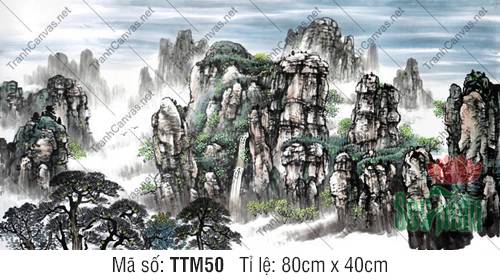 Tranh Thủy Mặc Hiện Đại TTM50, Bức Tranh Thủy Mặc
