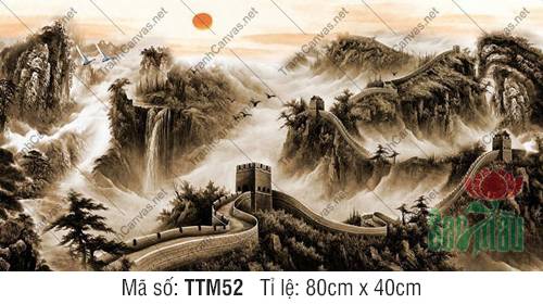 Tranh Thủy Mặc Mua Ở Đâu TTM52, Tranh Thủy Mặc Đẹp
