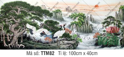 Tranh Thủy Mặc Mua Ở Đâu TTM82, Tranh Thủy Mặc Đẹp