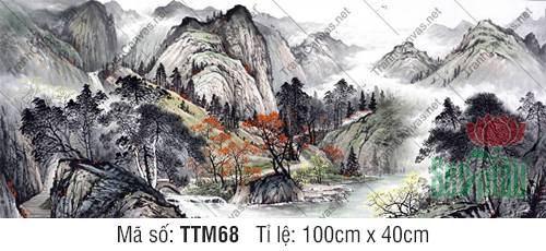 Tranh Thủy Mặc Phong Cảnh TTM68, Tranh Thủy Mặc