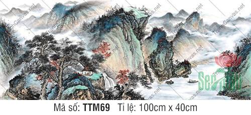Tranh Thủy Mặc Phong Thủy TTM69, Tranh Thủy Mặc