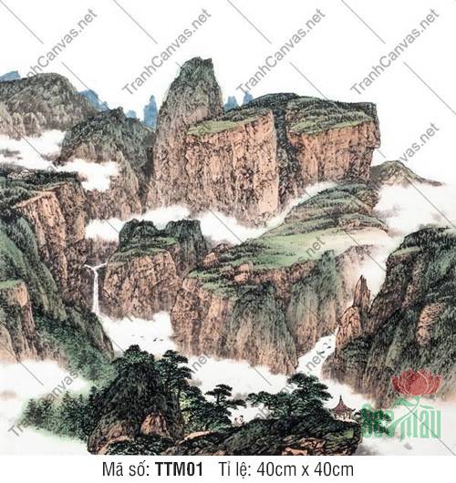 Tranh Thủy Mặc TTM01, Tranh Thủy Mặc Phong Thủy