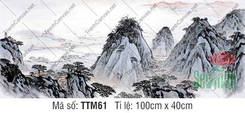 Tranh Thủy Mặc TTM61, Tranh Thủy Mặc Phong Thủy