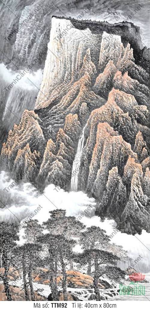 Tranh Thủy Mặc TTM92, Tranh Thủy Mặc Treo Tường