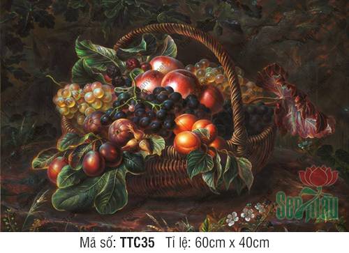 Tranh Tĩnh Vật Cổ Điển TTC35, In Tranh Tĩnh Vật