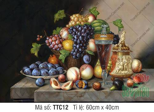 Tranh Tĩnh Vật Trang Trí TTC12, Tranh Tĩnh Vật