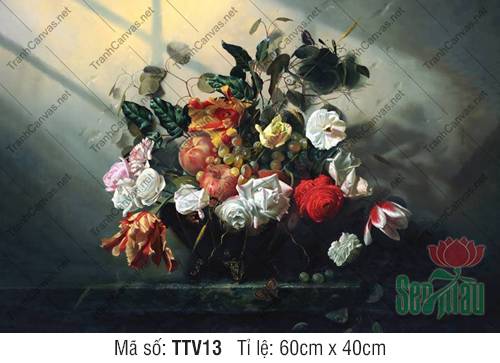 Tranh Tĩnh Vật Vẽ TTV13, Tranh Tĩnh Vật Treo Tường