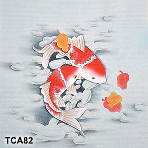 Tranh 2 con cá - TCA82