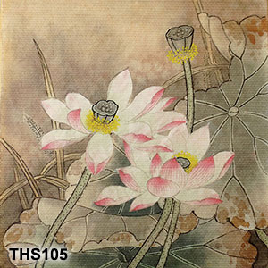 Tranh hoa sen phong thủy THS105