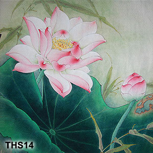 Tranh hoa sen phong thủy THS14