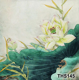 Tranh hoa sen phong thủy THS145