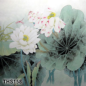 Tranh hoa sen phong thủy THS158