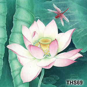 Tranh hoa sen phong thủy THS69