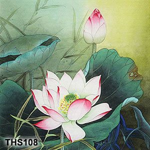 Tranh hoa sen treo tường THS108